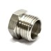 SS Bushing Hex Adapter Male/Female Heavy Stainless Steel 316.